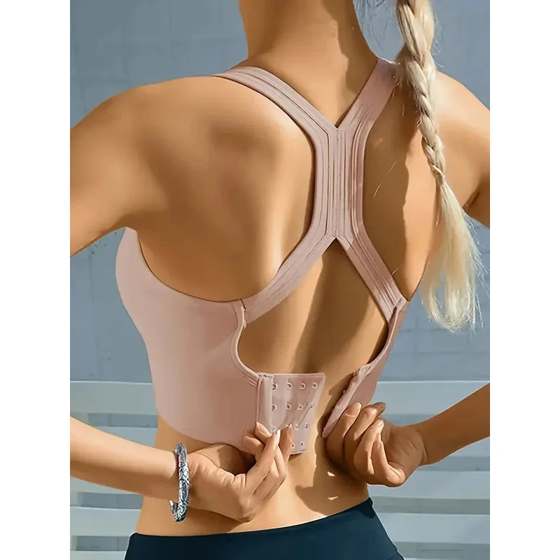 Veyra Active™ Boost Seamless Push-Up Sports Bra | Breathable Yoga Tank Top & Crop Vest