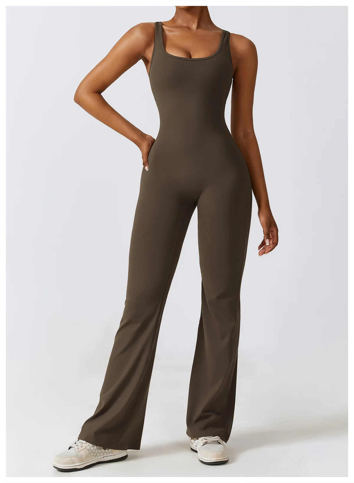 Veyra Active™ Sculpt One-Piece Workout Jumpsuit | Seamless Push-Up Yoga Bodysuit & Romper