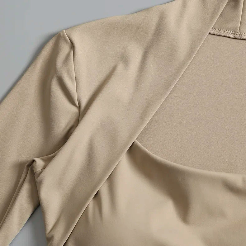 Veyra Active™ Elegant Long-Sleeve Yoga Shirt | Built-In Bra Small Waistband Gym Top