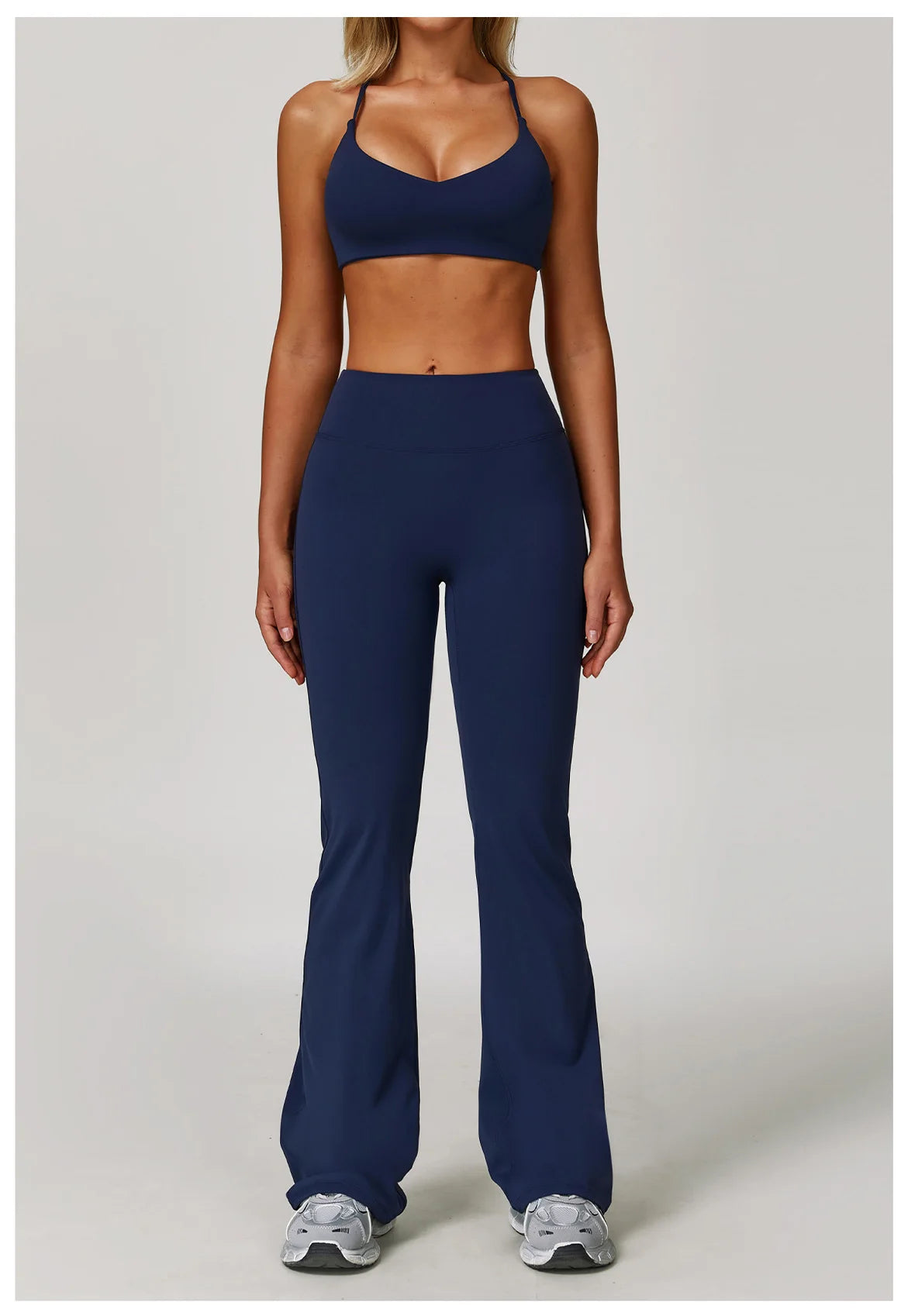 Veyra Active™ Infinite 3-Piece Yoga Set | Long Sleeve Top, Sports Bra & High-Waisted Leggings