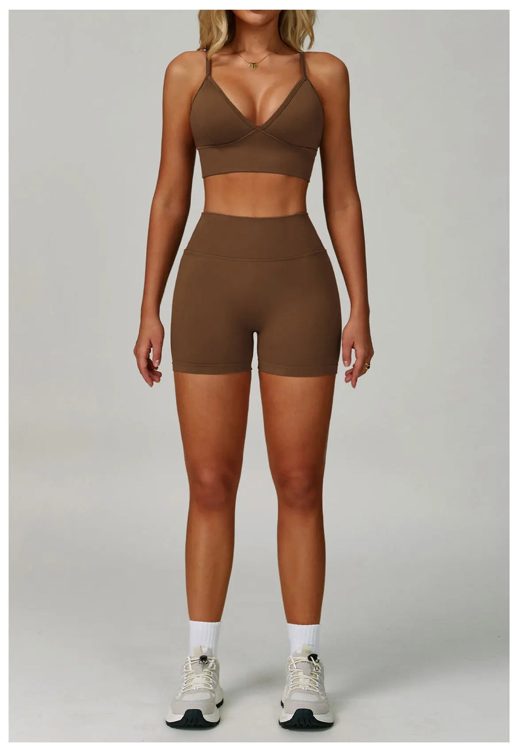 Veyra Active™ SculptFlex 3-Piece Yoga Set | Long Sleeve Crop Top, Sports Bra & High-Waist Leggings