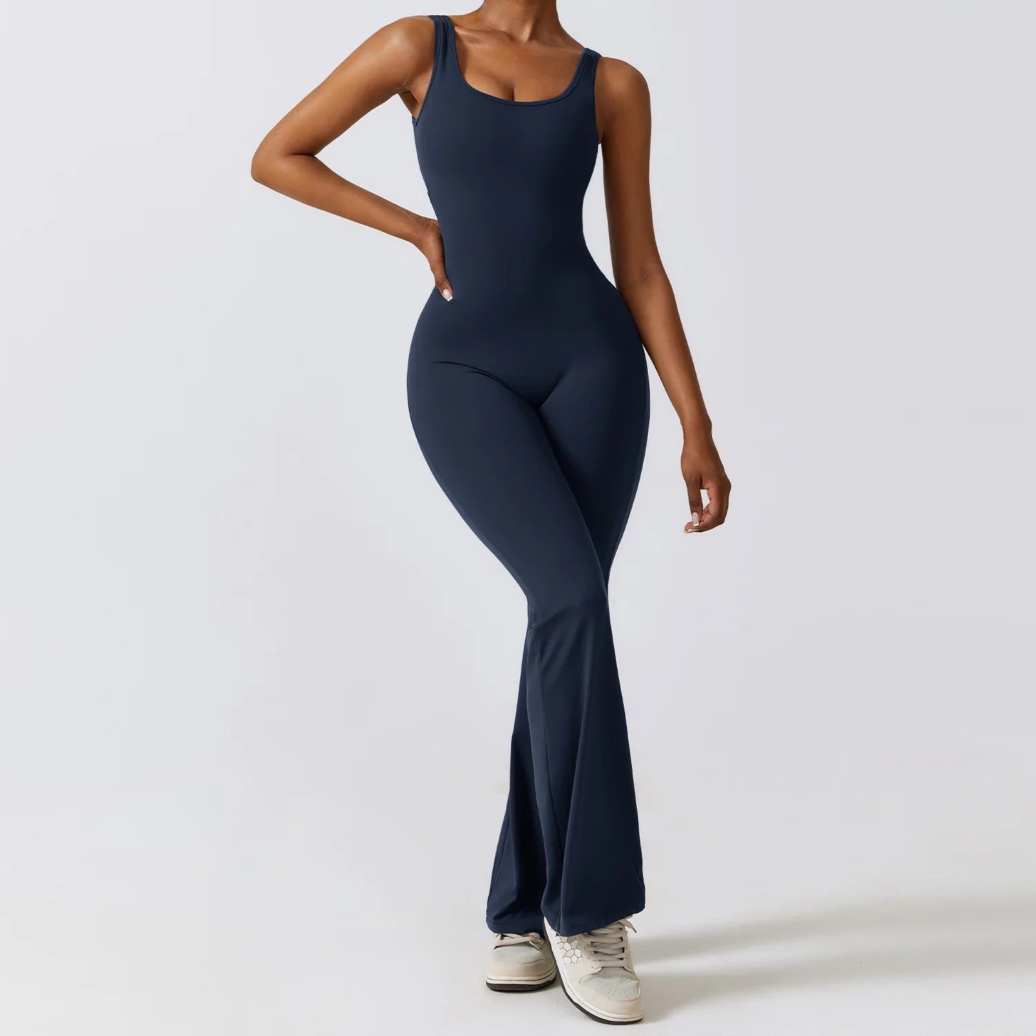 Veyra Active™ Sculpt One-Piece Workout Jumpsuit | Seamless Push-Up Yoga Bodysuit & Romper