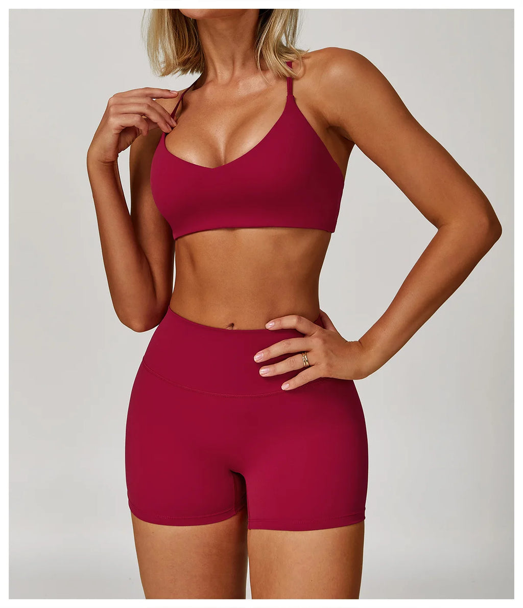 Veyra Active™ Infinite 3-Piece Yoga Set | Long Sleeve Top, Sports Bra & High-Waisted Leggings