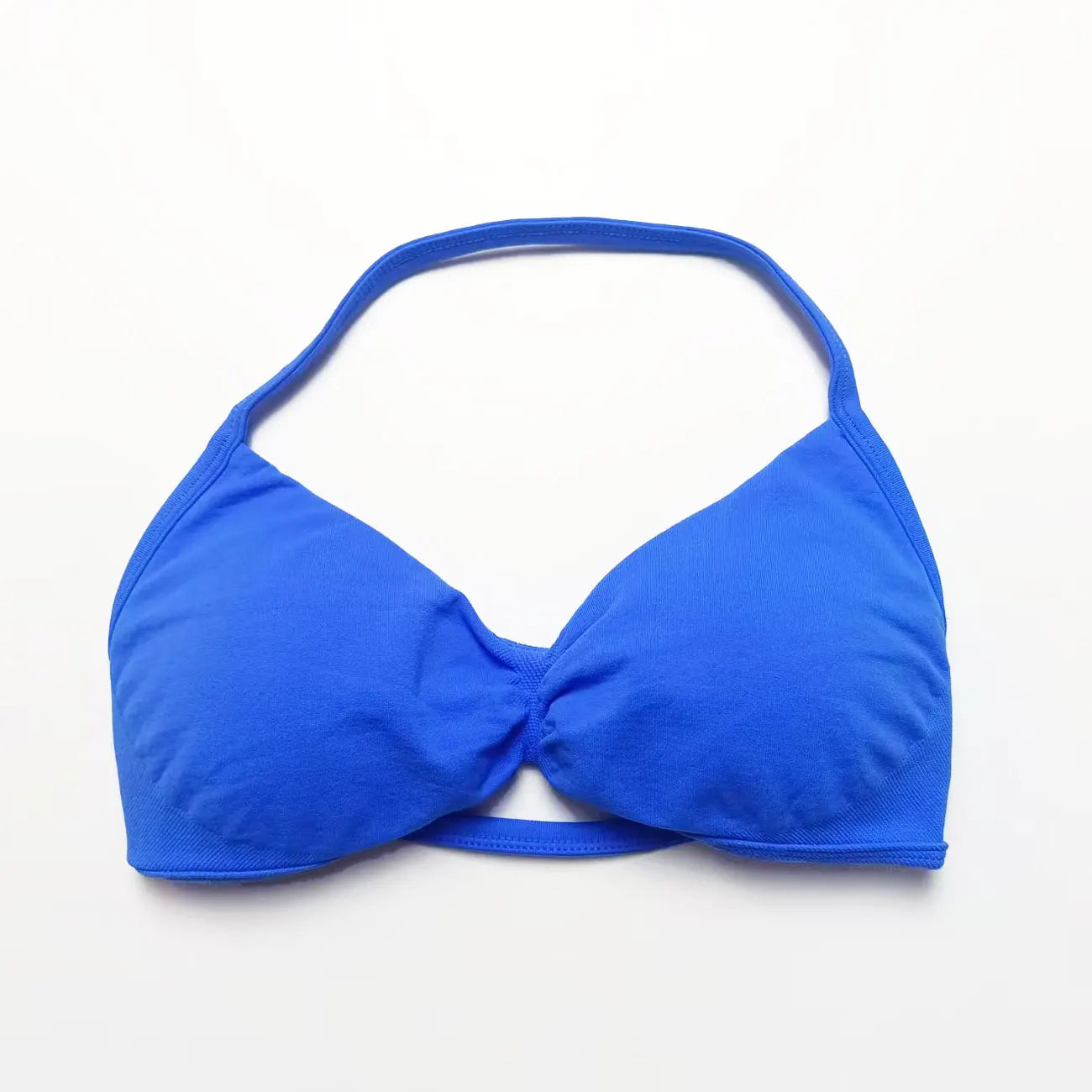 Veyra Active™ Impact Strappy Halter Sports Bra | High-Support Seamless Yoga Crop Top