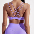 Veyra Active™ Women's Cross-Front Shockproof Sports Bra | High-Strength Push-Up Gym & Yoga Top