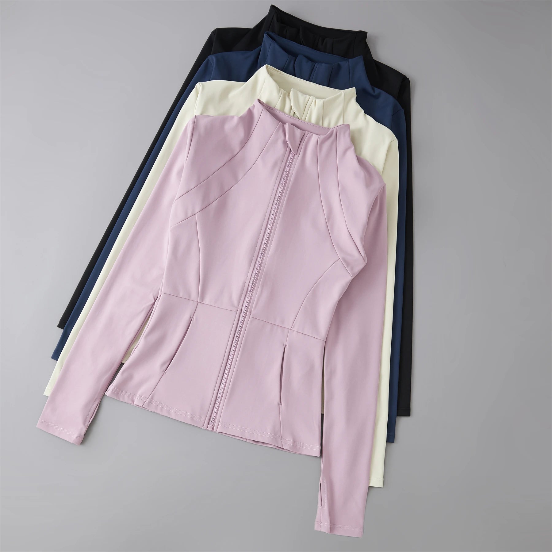 Veyra Active™ Breeze Lightweight Running Jacket | Wind-Resistant Long-Sleeve Workout Top