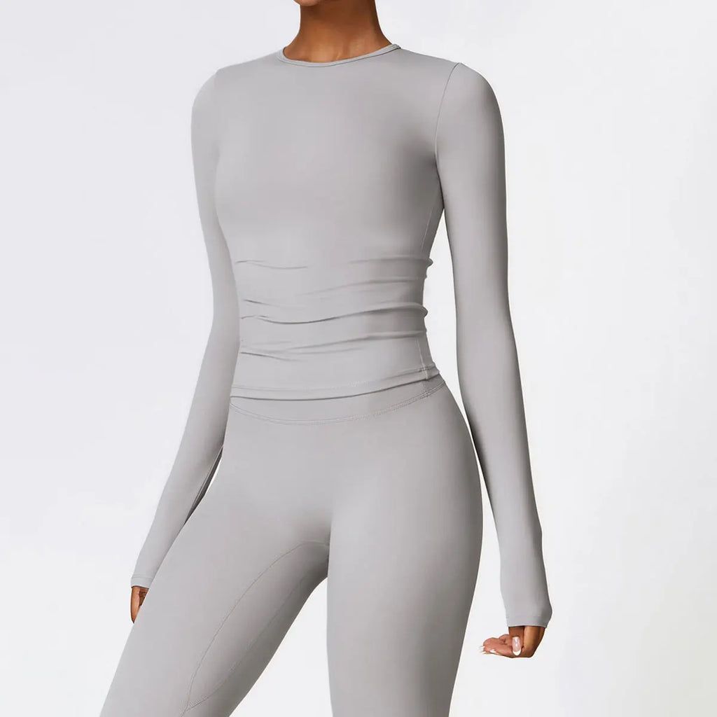 Veyra Active™ Women's Thermomotion Long-Sleeve Yoga Shirt | Winter Quick-Dry Slim-Fit Gym Top