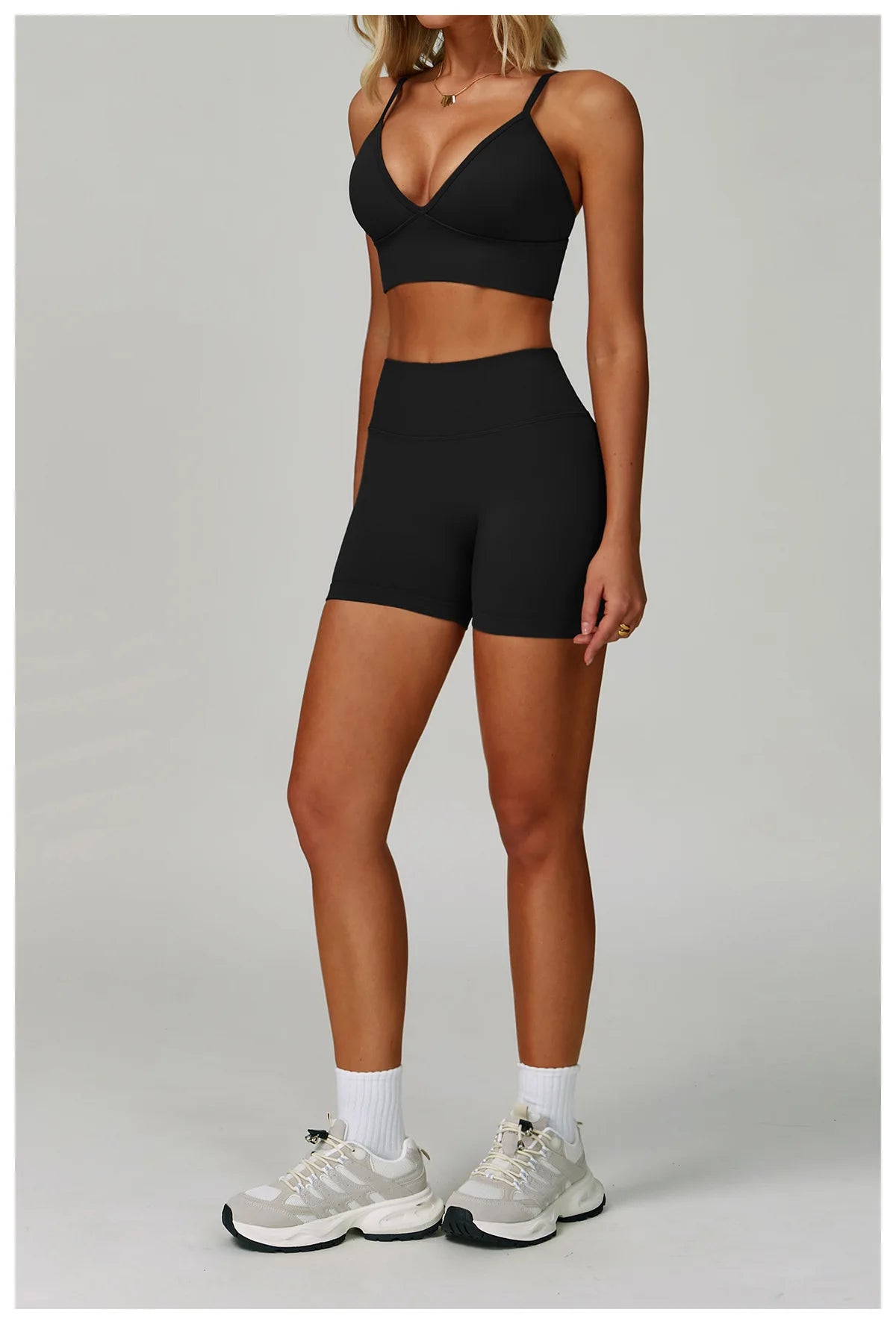 Veyra Active™ SculptFlex 3-Piece Yoga Set | Long Sleeve Crop Top, Sports Bra & High-Waist Leggings