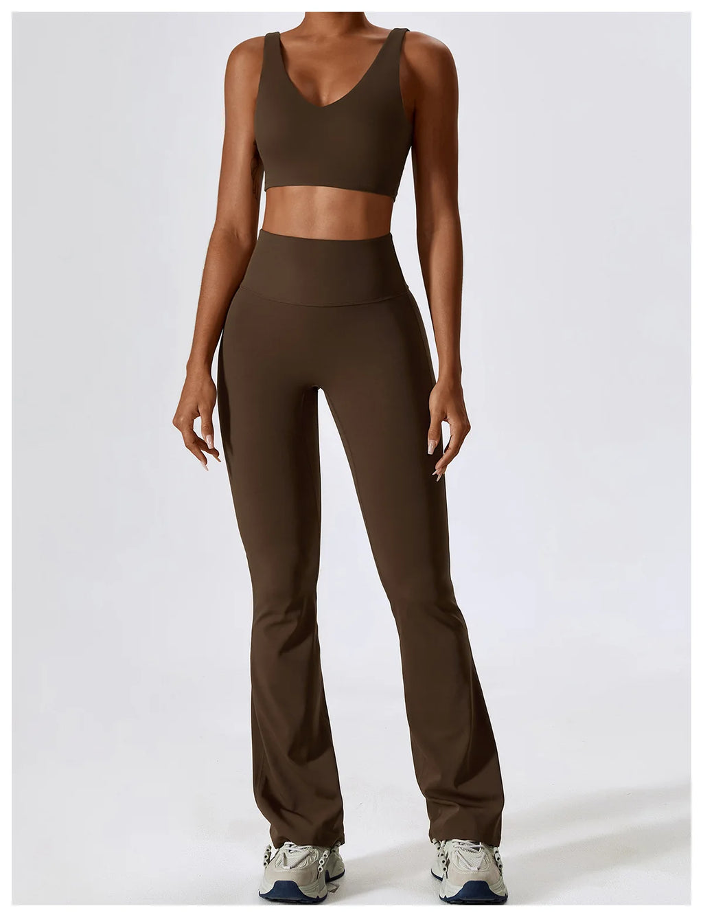 Veyra Active™ SculptFlex 2-Piece Yoga Set | Long Sleeve Crop Top & High-Waist Seamless Leggings