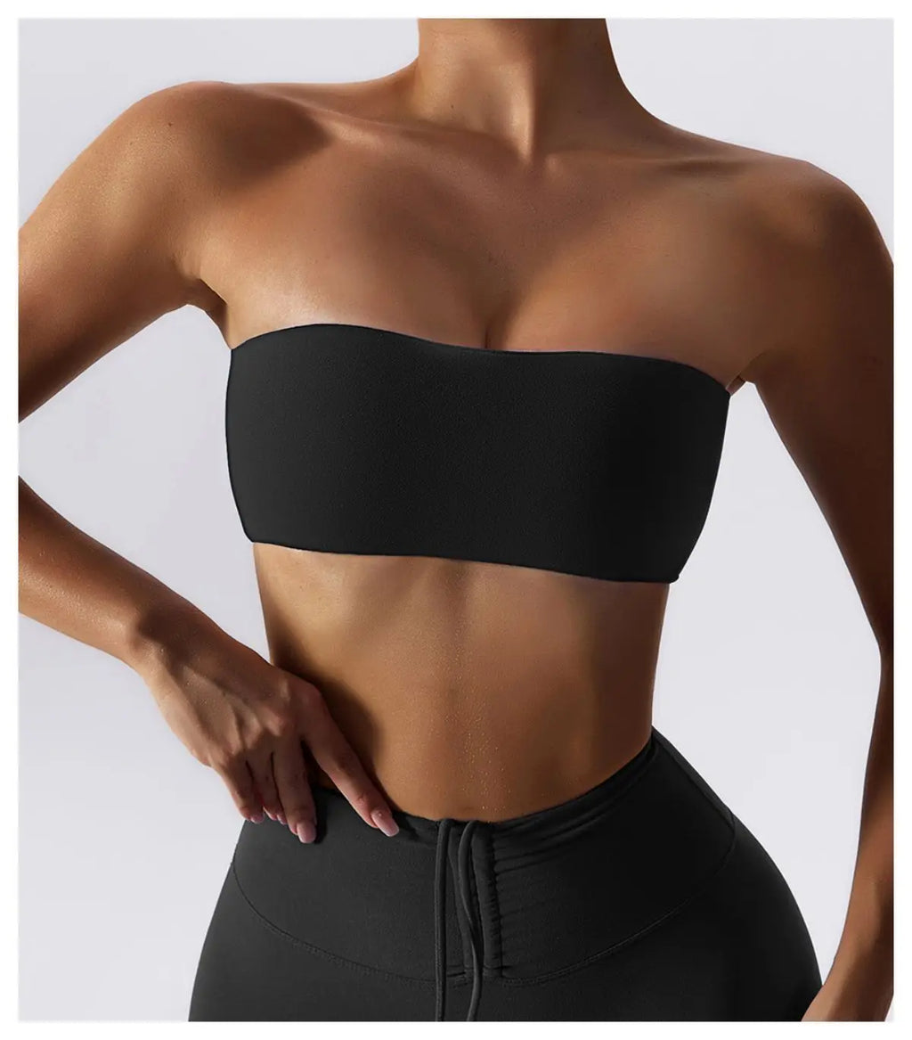 Veyra Active™ Summer Strapless Sports Bra | Anti-Slip Seamless Tube Top & Workout Bra