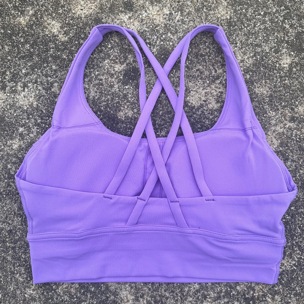 Kova by Veyra™ Women's Cross-Back Shockproof Sports Bra | High-Strength Push-Up Yoga Tank Top
