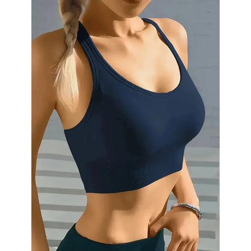 Veyra Active™ Boost Seamless Push-Up Sports Bra | Breathable Yoga Tank Top & Crop Vest