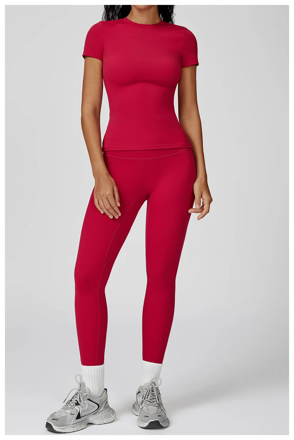 Veyra Active™ Women's SculptFlex 2-Piece Yoga Set | Long Sleeve Top, High-Waist Leggings & Shorts
