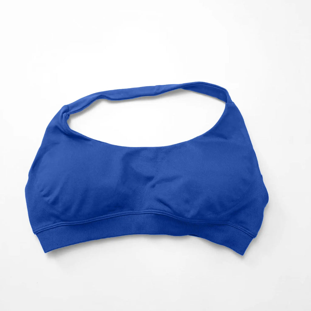 Veyra Active™ Impact Seamless Halter Sports Bra | High-Support Push-Up Gym & Yoga Crop Top