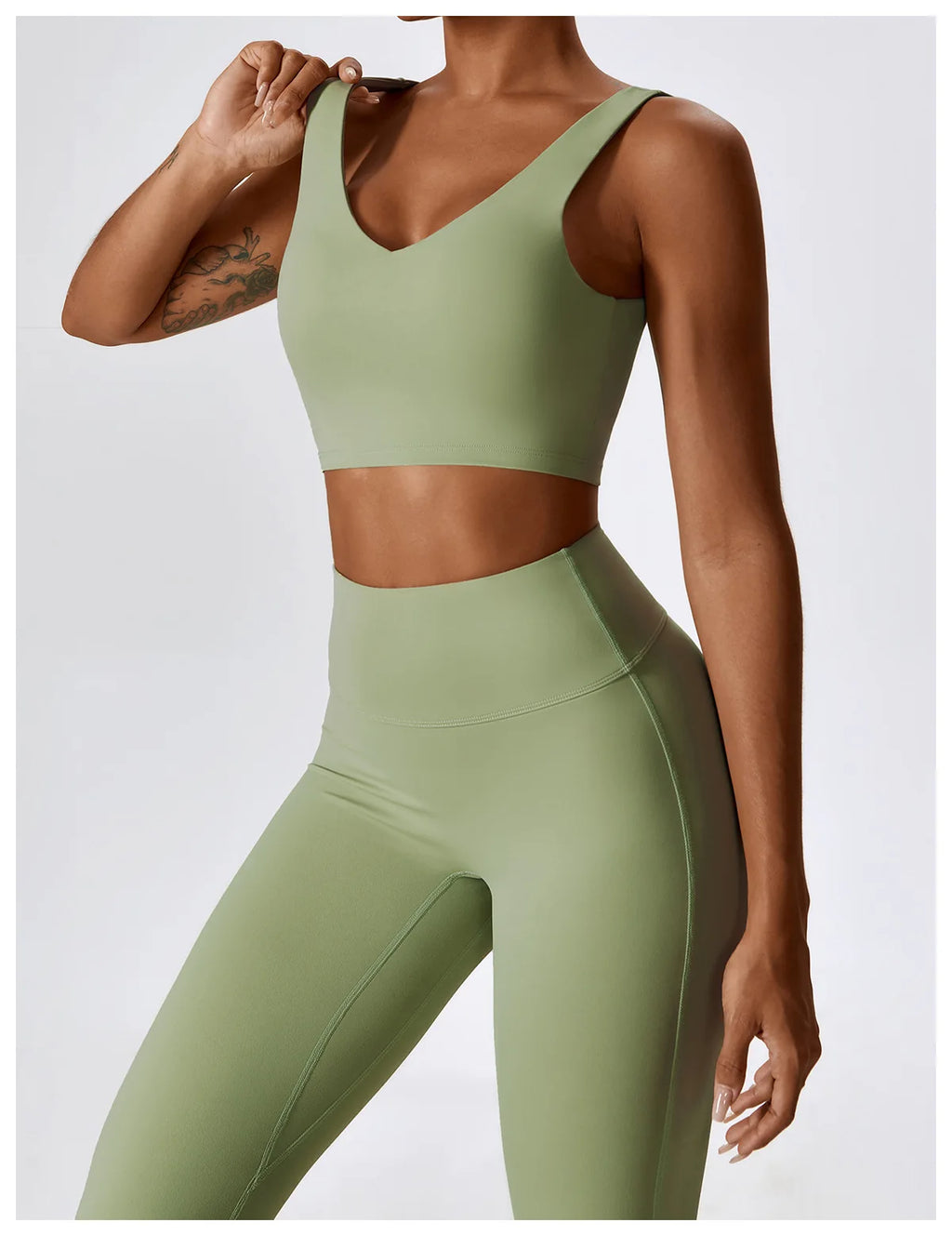 Veyra Active™ SculptFlex 2-Piece Yoga Set | Long Sleeve Crop Top & High-Waist Seamless Leggings