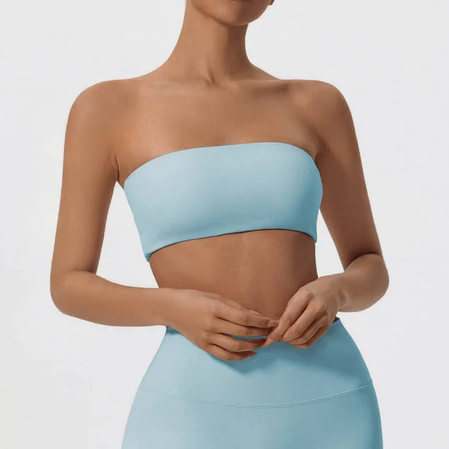 Veyra Active™ Summer Strapless Sports Bra | Anti-Slip Seamless Tube Top & Workout Bra