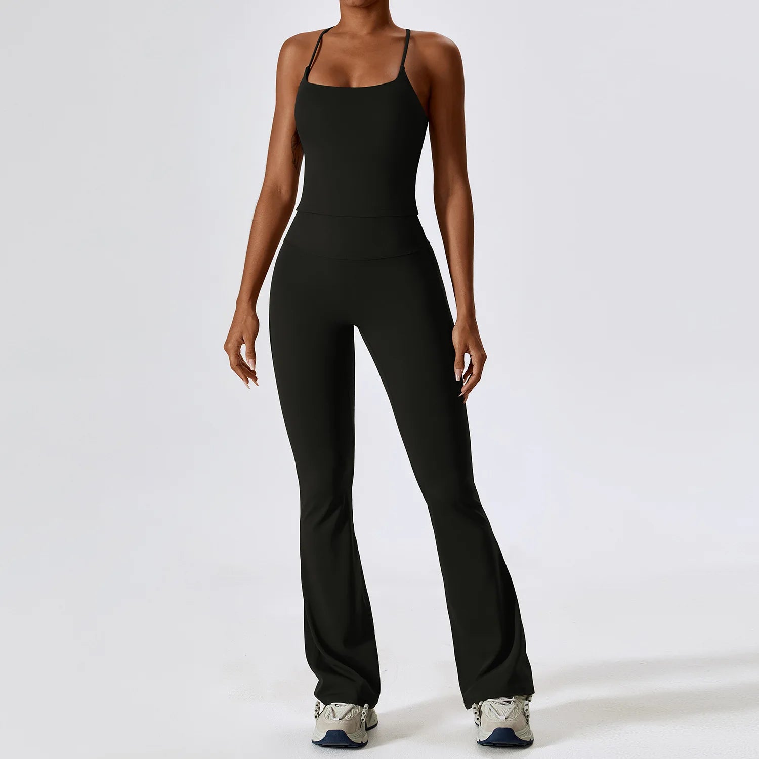 Veyra Active™ SculptFlex 2-Piece Yoga Set | Long Sleeve Crop Top & High-Waist Seamless Leggings