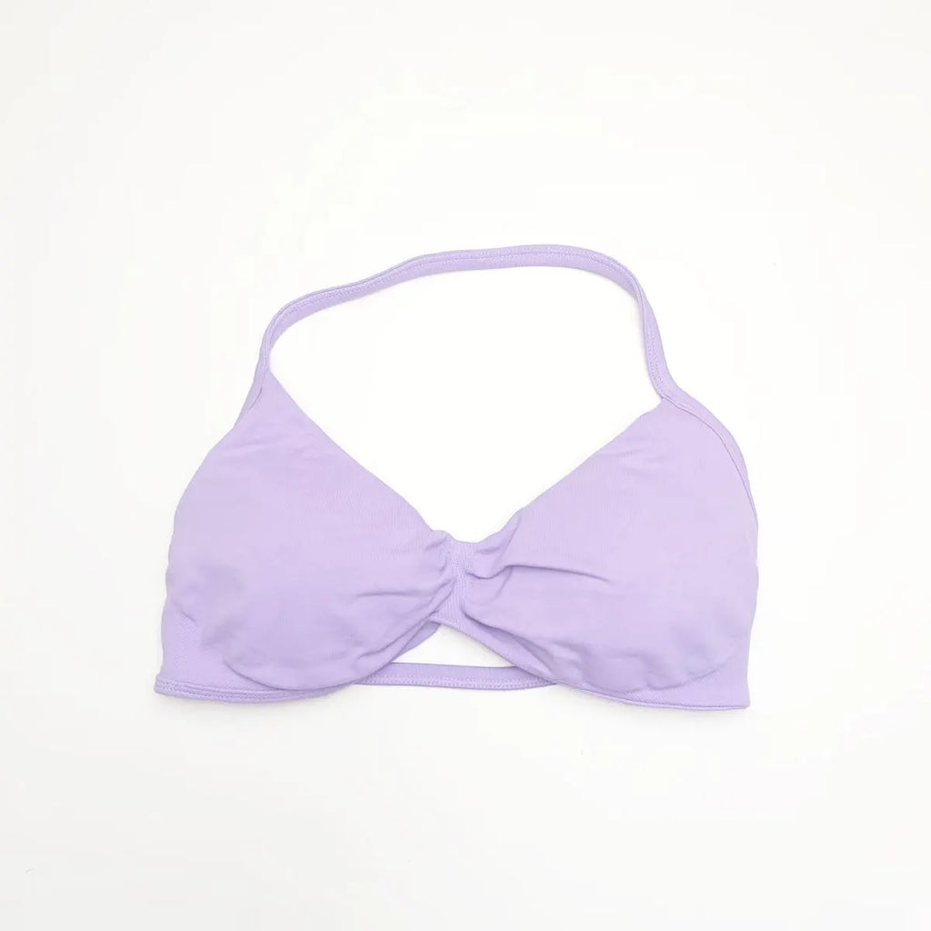 Veyra Active™ Impact Strappy Halter Sports Bra | High-Support Seamless Yoga Crop Top