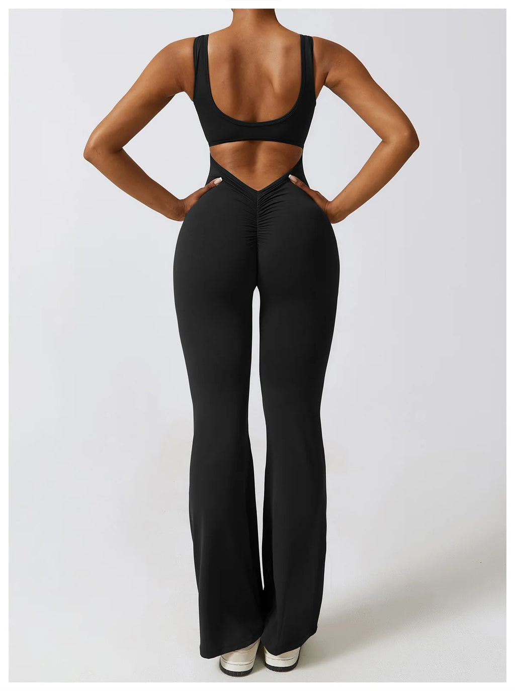 Veyra Active™ Sculpt One-Piece Workout Jumpsuit | Seamless Push-Up Yoga Bodysuit & Romper