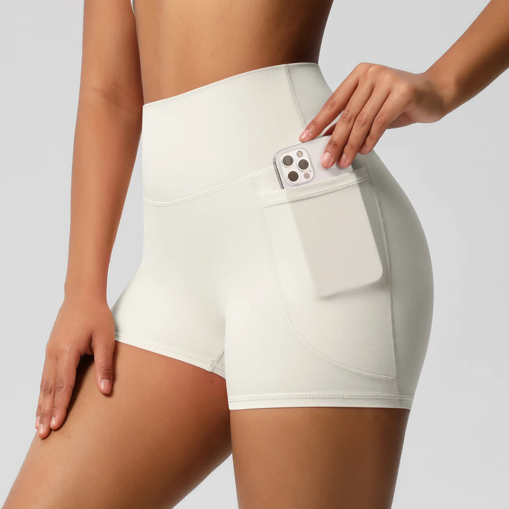 Veyra Active™ Pocketed High-Waisted Yoga Shorts | 100% Squat-Proof Anti-Chafe Biker Shorts