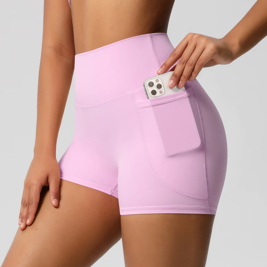 Veyra Active™ Pocketed High-Waisted Yoga Shorts | 100% Squat-Proof Anti-Chafe Biker Shorts