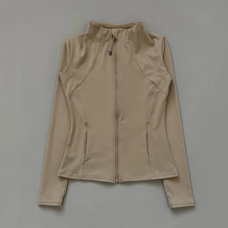 Veyra Active™ Breeze Lightweight Running Jacket | Wind-Resistant Long-Sleeve Workout Top