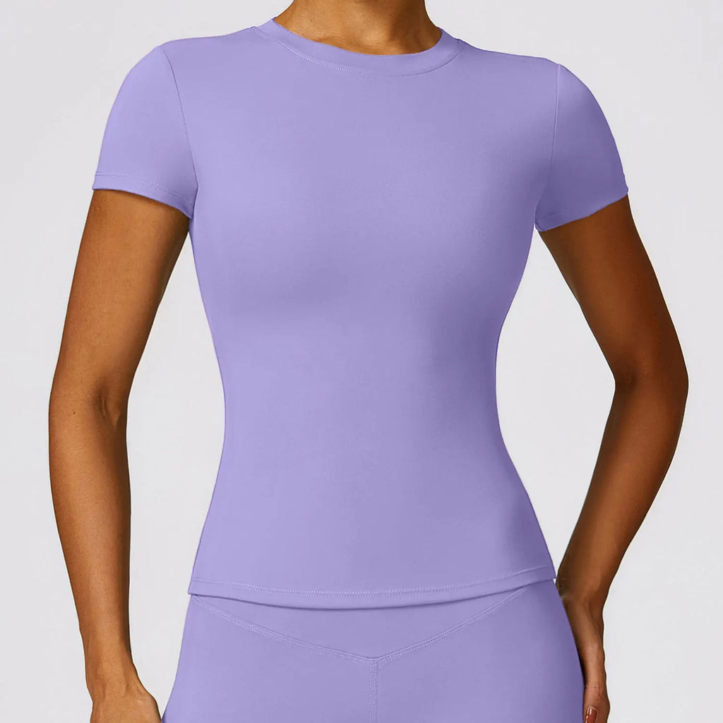 Veyra Active™ Breeze Slim-Fit Running T-Shirt | Breathable Short-Sleeve Yoga & Gym Tee