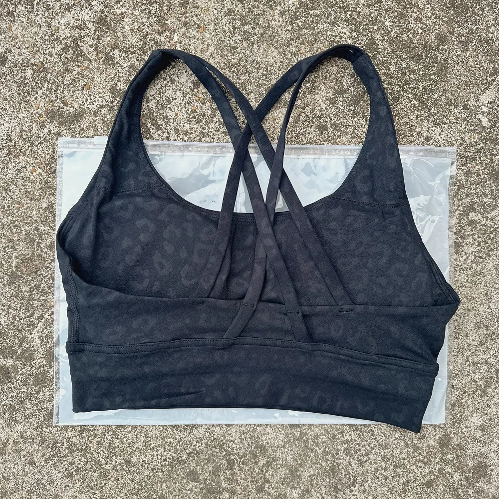 Kova by Veyra™ Women's Cross-Back Shockproof Sports Bra | High-Strength Push-Up Yoga Tank Top