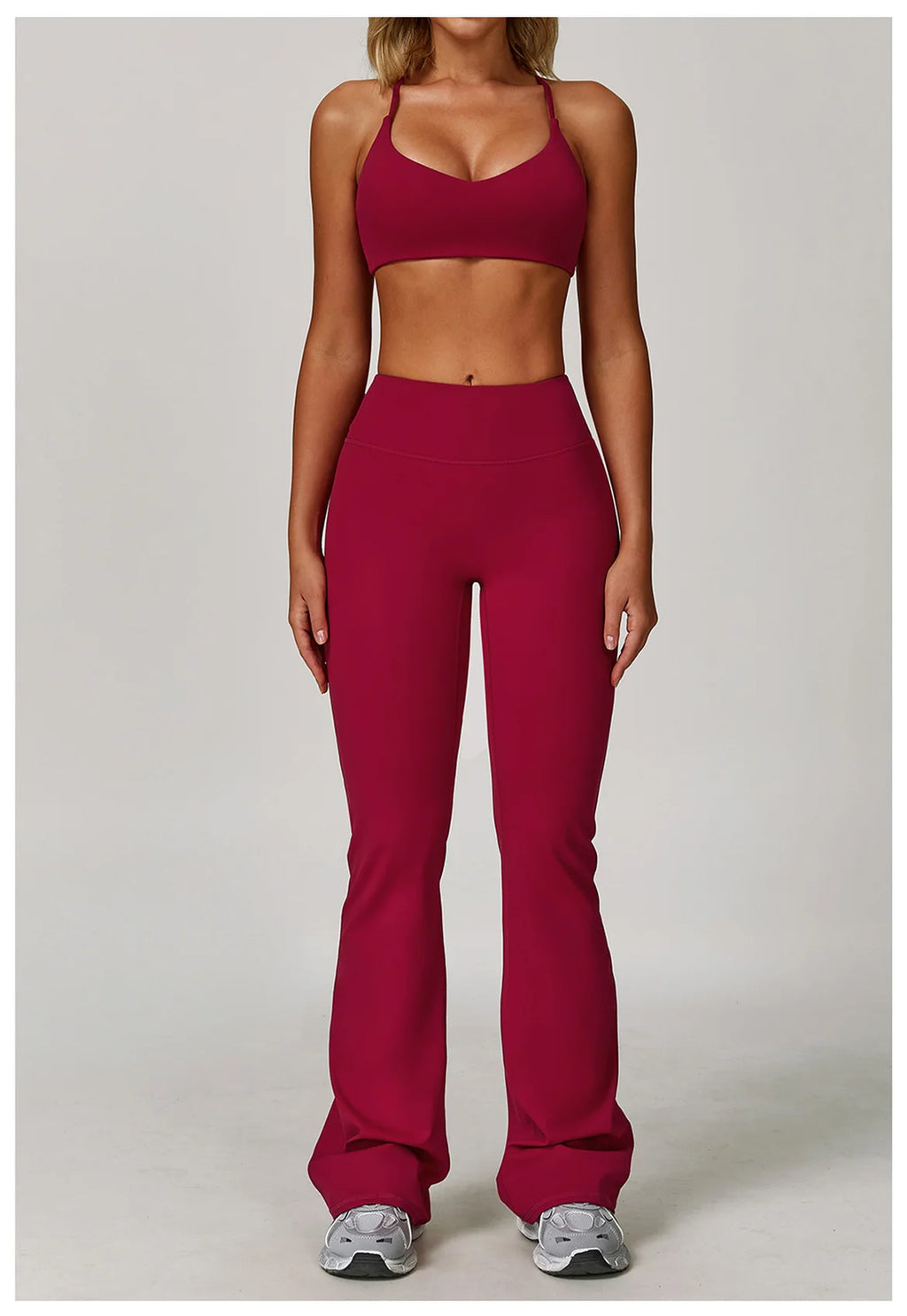 Veyra Active™ Infinite 3-Piece Yoga Set | Long Sleeve Top, Sports Bra & High-Waisted Leggings