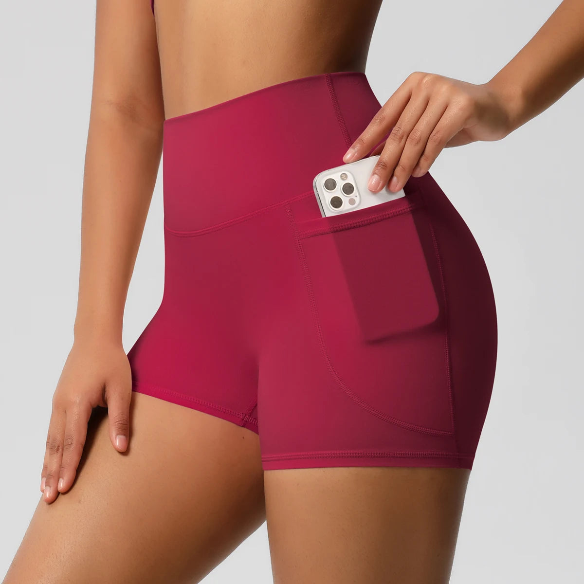 Veyra Active™ Pocketed High-Waisted Yoga Shorts | 100% Squat-Proof Anti-Chafe Biker Shorts