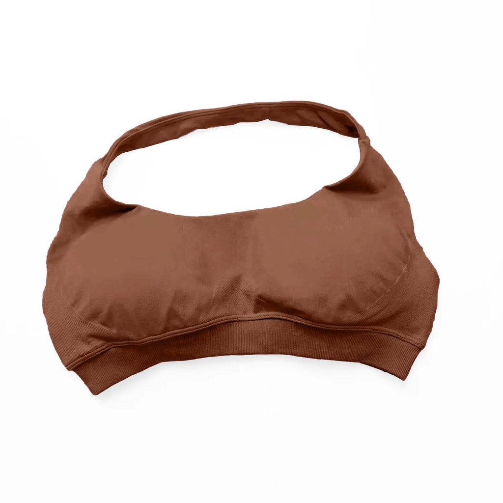 Veyra Active™ Impact Seamless Halter Sports Bra | High-Support Push-Up Gym & Yoga Crop Top