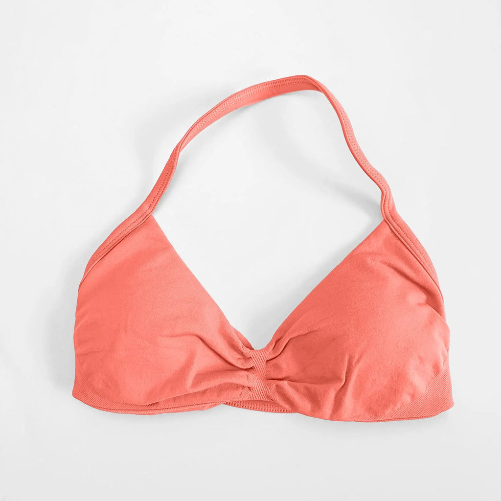Veyra Active™ Impact Strappy Halter Sports Bra | High-Support Seamless Yoga Crop Top