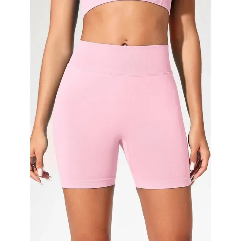 Veyra Active™ Summer High-Waisted Biker Shorts | Anti-Chafe Seamless Yoga & Running Shorts