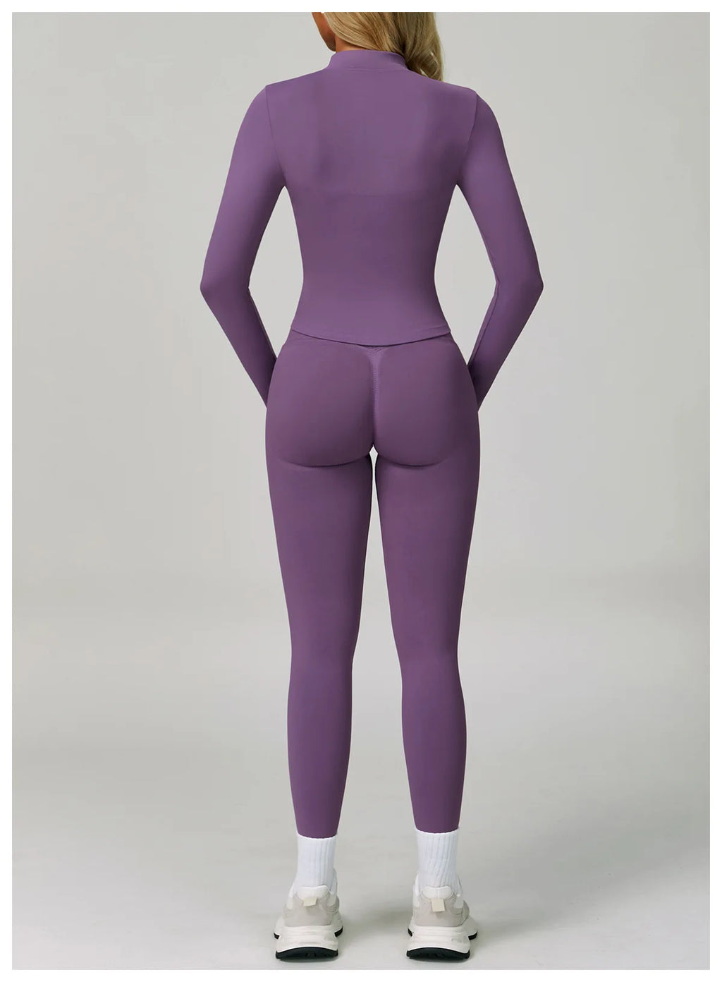 Veyra Active™ SculptFlex 3-Piece Yoga Set | Long Sleeve Crop Top, Sports Bra & High-Waist Leggings