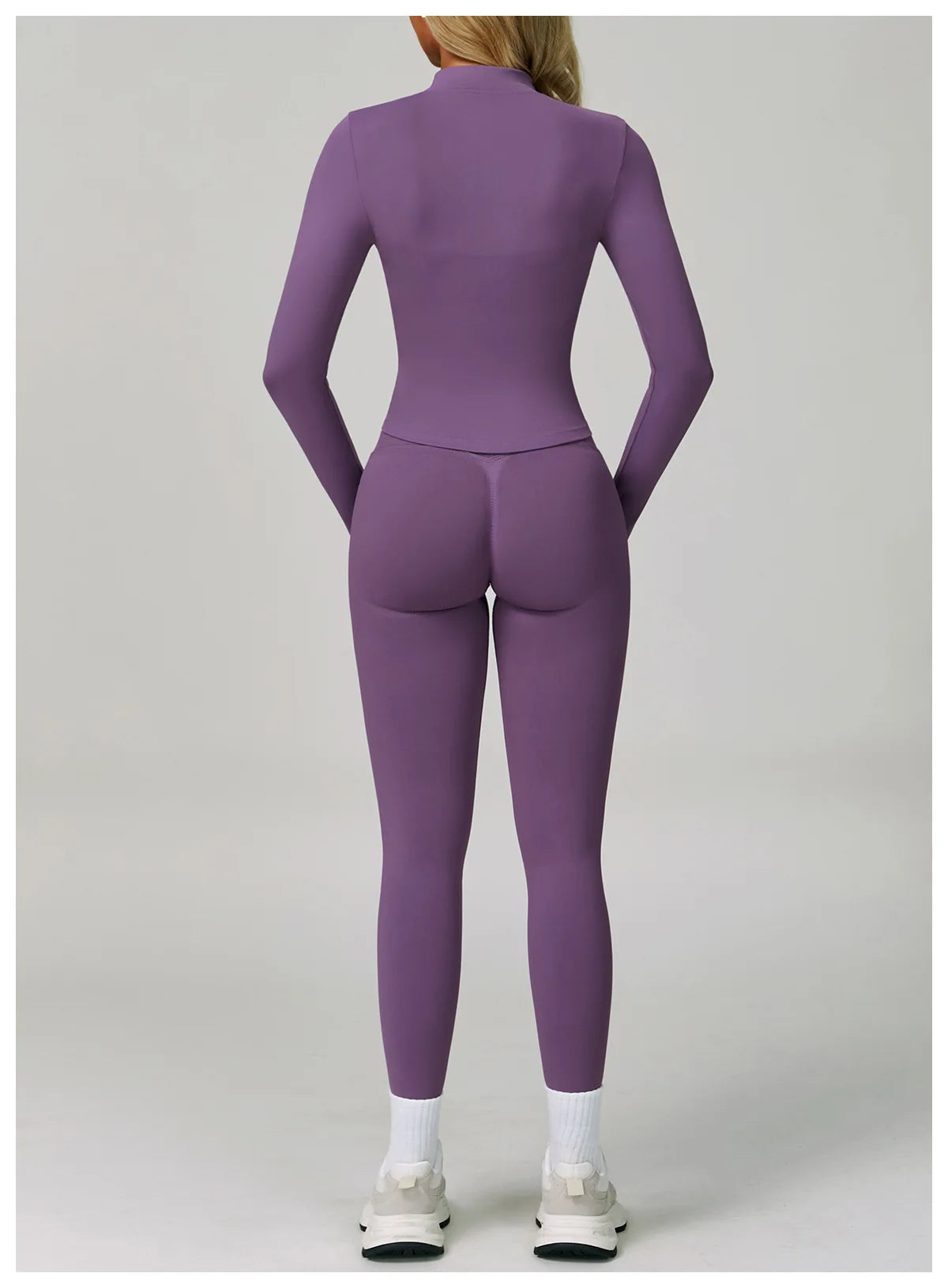 Veyra Active™ SculptFlex 3-Piece Yoga Set | Long Sleeve Crop Top, Sports Bra & High-Waist Leggings