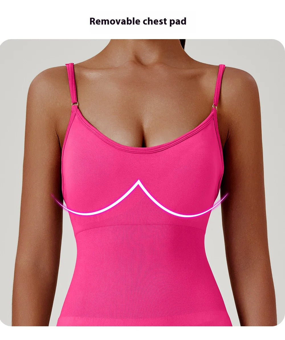 Veyra Active™ Women's Hourglass Seamless Bodysuit | Sexy Slim-Fit Yoga Shorts Jumpsuit