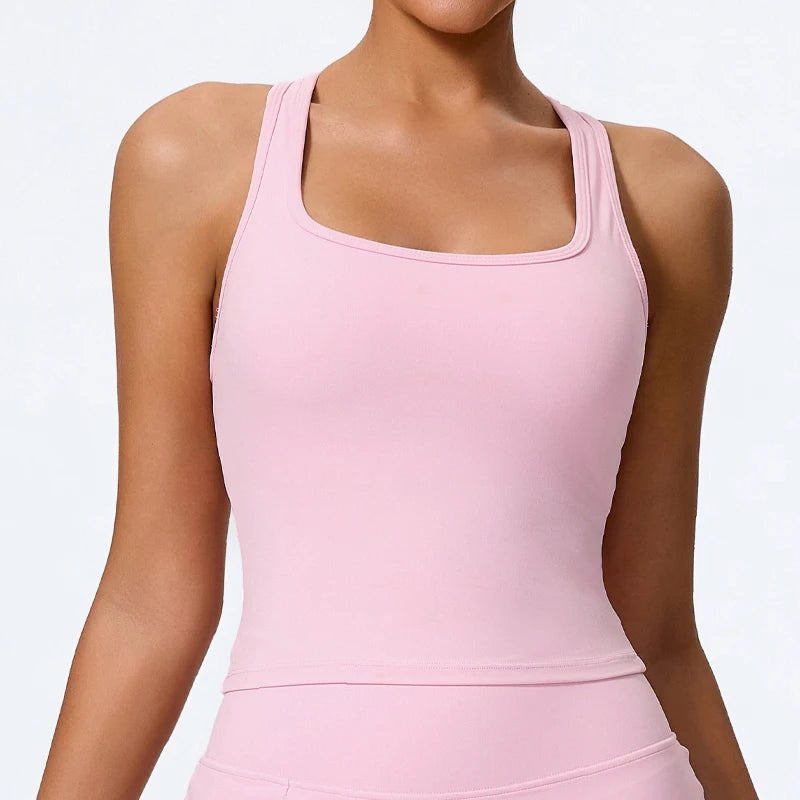 Veyra Active™ Summer Shockproof Yoga Vest | Quick-Dry Seamless Workout Tank Top