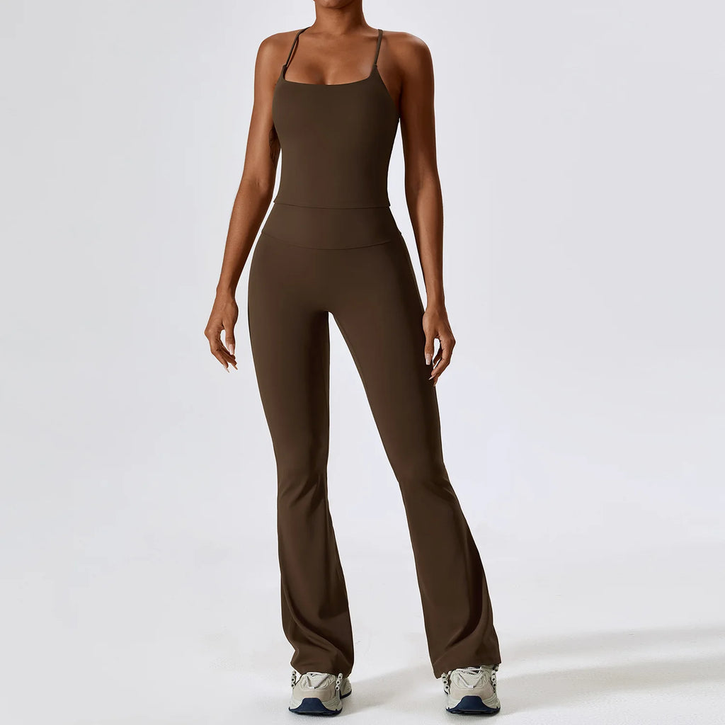 Veyra Active™ SculptFlex 2-Piece Yoga Set | Long Sleeve Crop Top & High-Waist Seamless Leggings