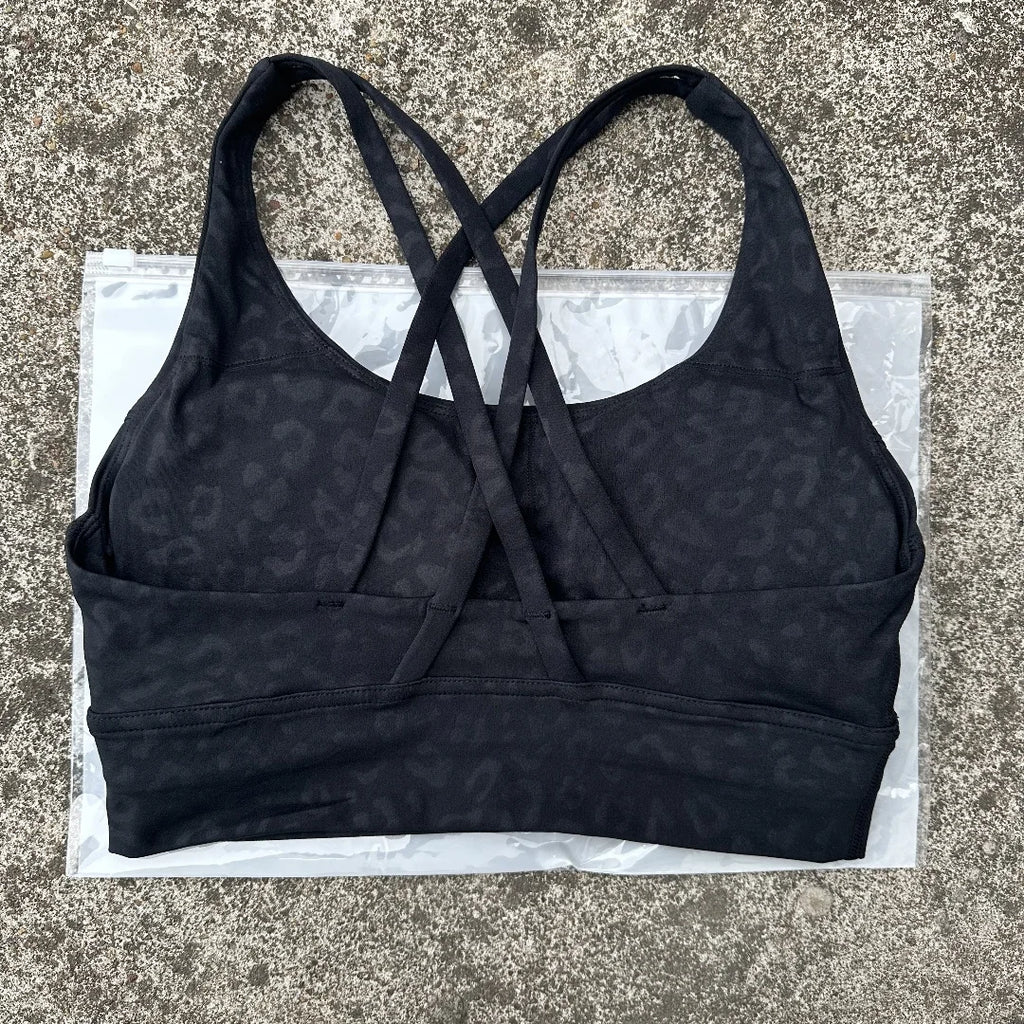 Kova by Veyra™ Women's Cross-Back Shockproof Sports Bra | High-Strength Push-Up Yoga Tank Top