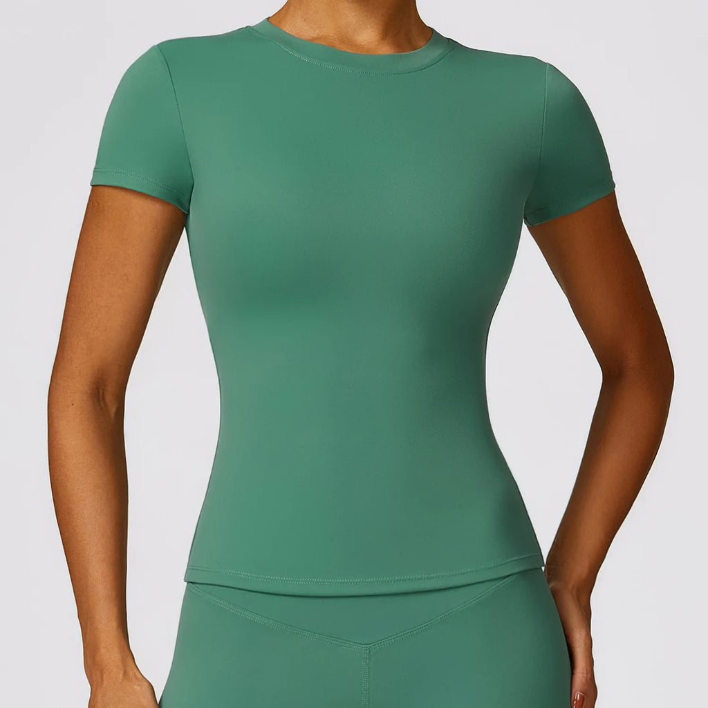 Veyra Active™ Breeze Slim-Fit Running T-Shirt | Breathable Short-Sleeve Yoga & Gym Tee