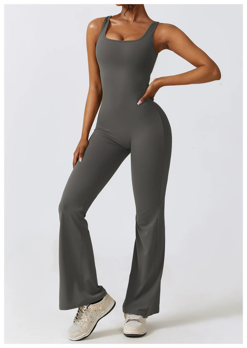 Veyra Active™ Sculpt One-Piece Workout Jumpsuit | Seamless Push-Up Yoga Bodysuit & Romper