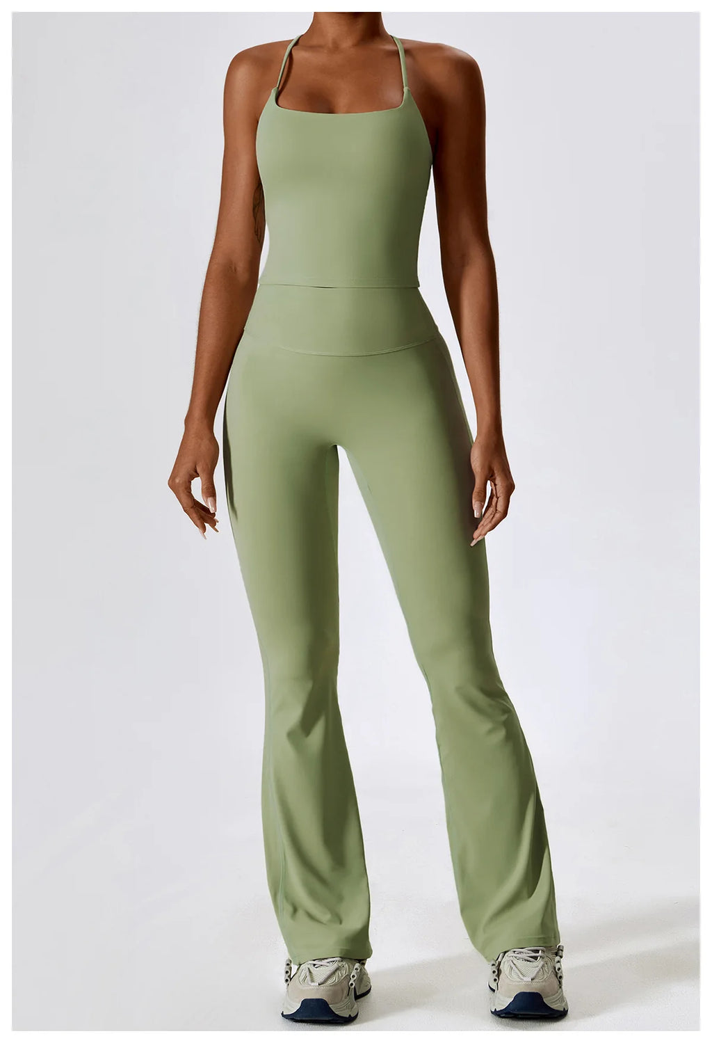 Veyra Active™ SculptFlex 2-Piece Yoga Set | Long Sleeve Crop Top & High-Waist Seamless Leggings