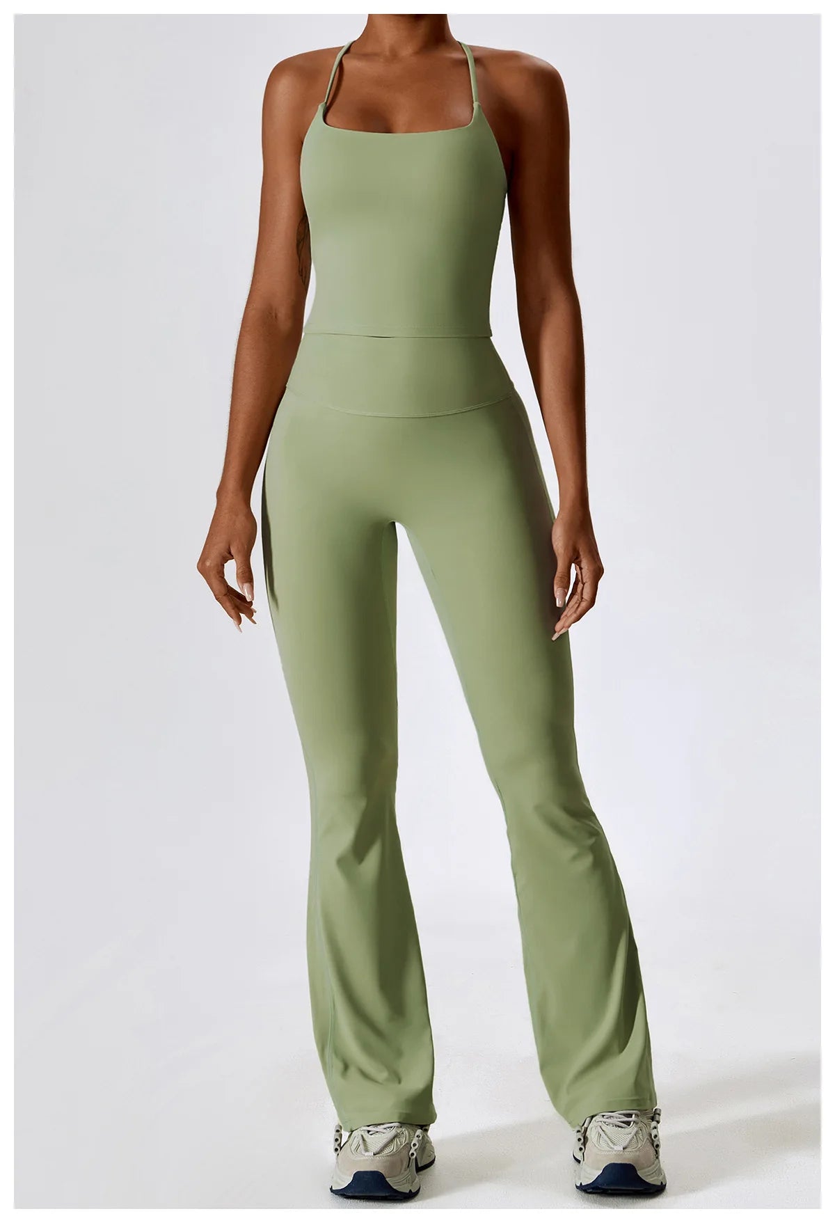 Veyra Active™ SculptFlex 2-Piece Yoga Set | Long Sleeve Crop Top & High-Waist Seamless Leggings