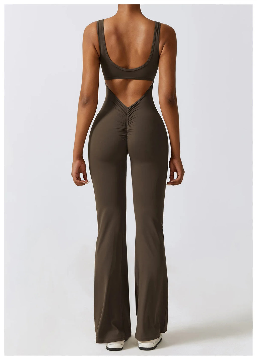 Veyra Active™ Sculpt One-Piece Workout Jumpsuit | Seamless Push-Up Yoga Bodysuit & Romper
