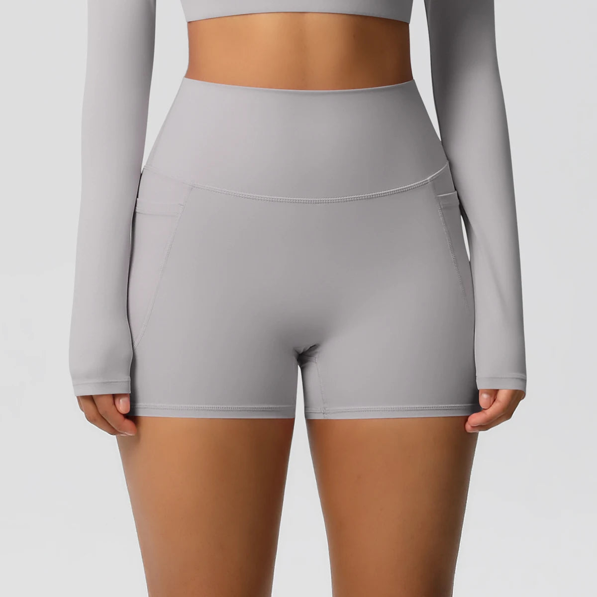 Veyra Active™ Pocketed High-Waisted Yoga Shorts | 100% Squat-Proof Anti-Chafe Biker Shorts