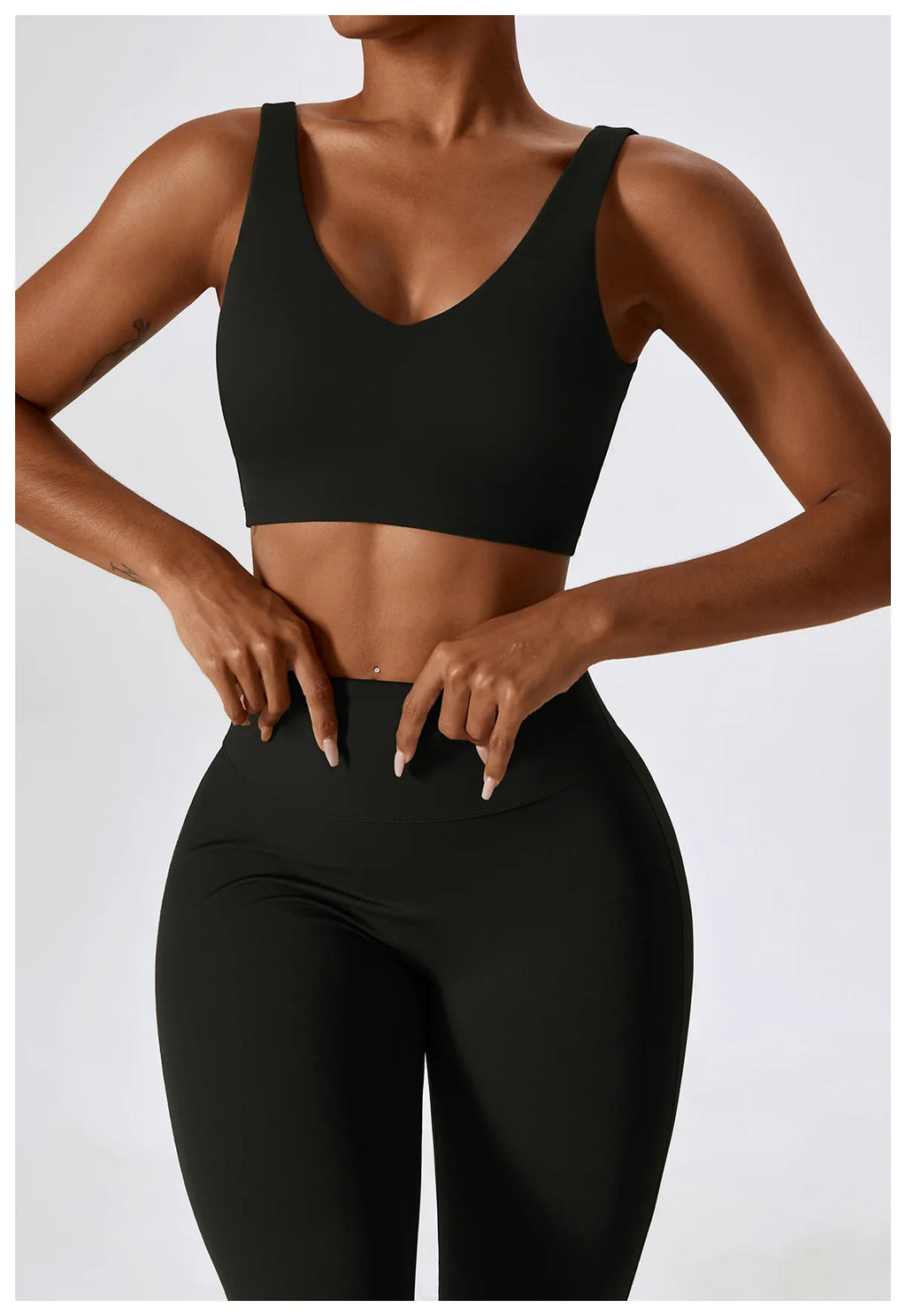 Veyra Active™ SculptFlex 2-Piece Yoga Set | Long Sleeve Crop Top & High-Waist Seamless Leggings