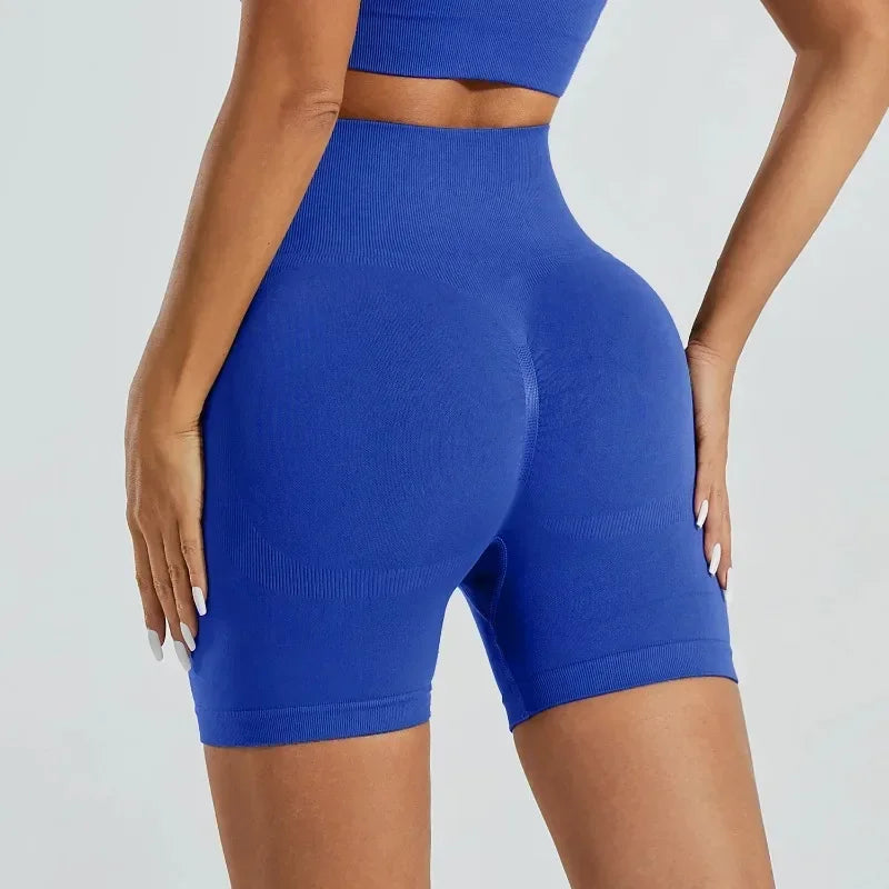 Veyra Active™ Summer High-Waisted Biker Shorts | Anti-Chafe Seamless Yoga & Running Shorts