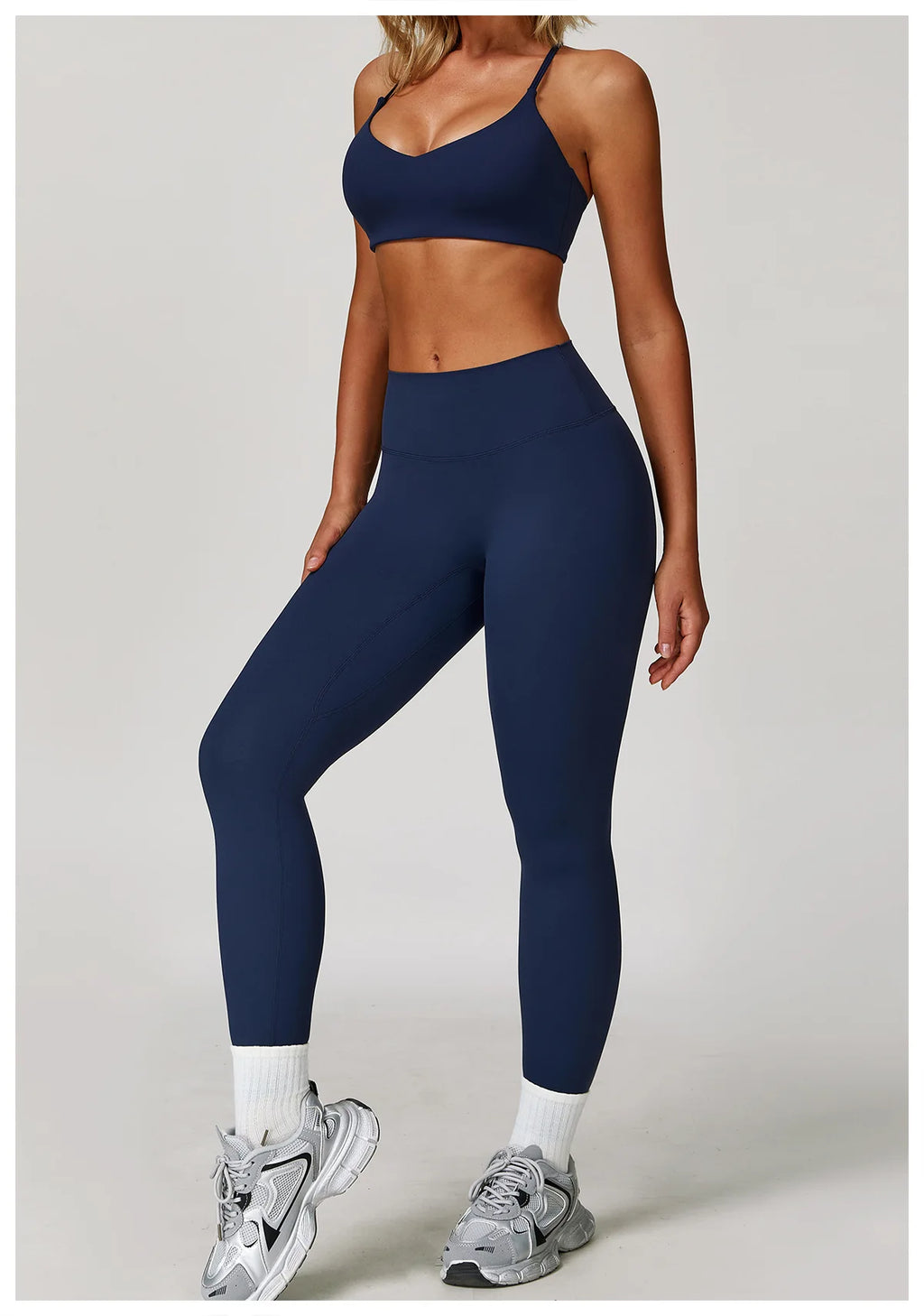 Veyra Active™ Infinite 3-Piece Yoga Set | Long Sleeve Top, Sports Bra & High-Waisted Leggings