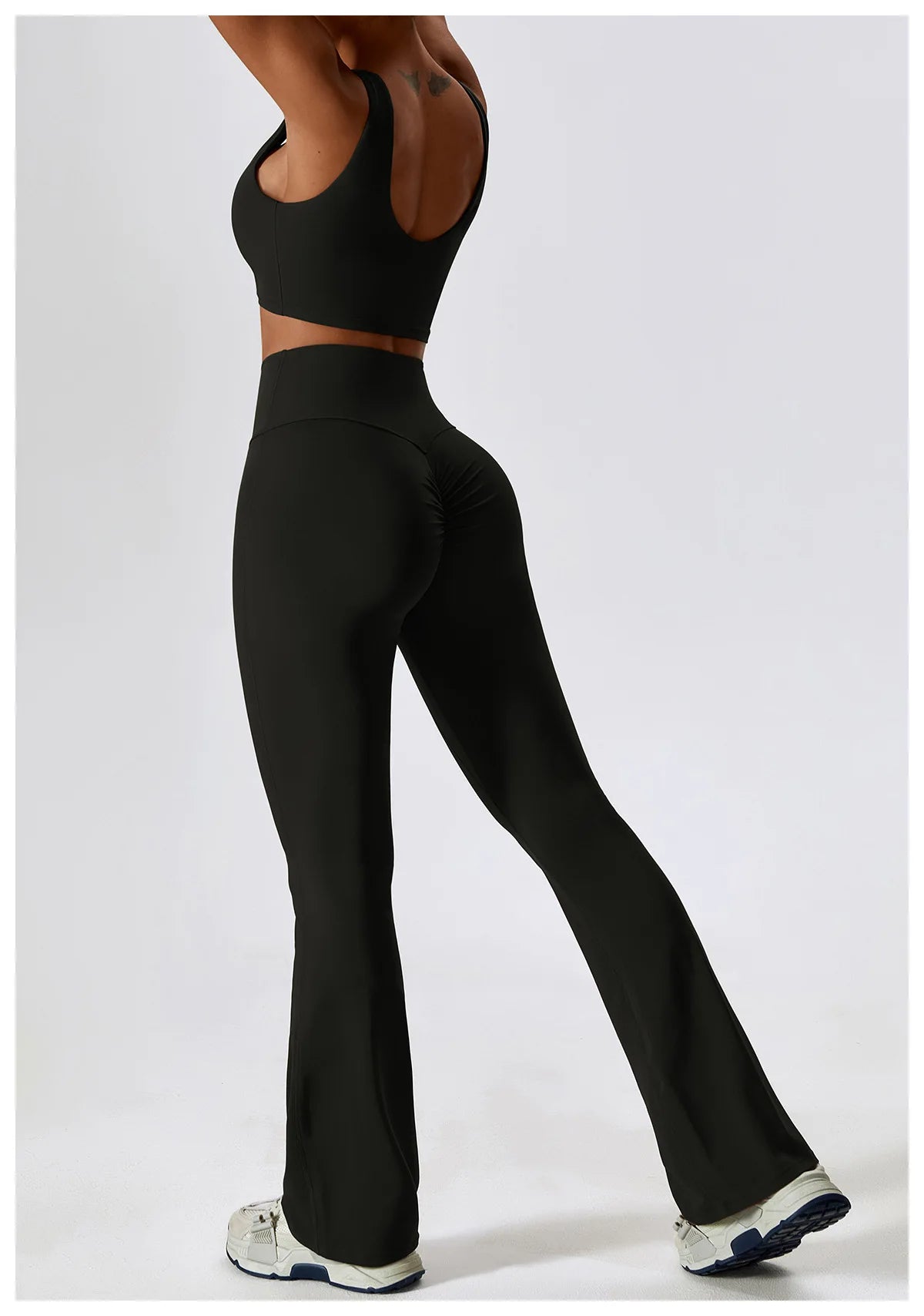 Veyra Active™ SculptFlex 2-Piece Yoga Set | Long Sleeve Crop Top & High-Waist Seamless Leggings