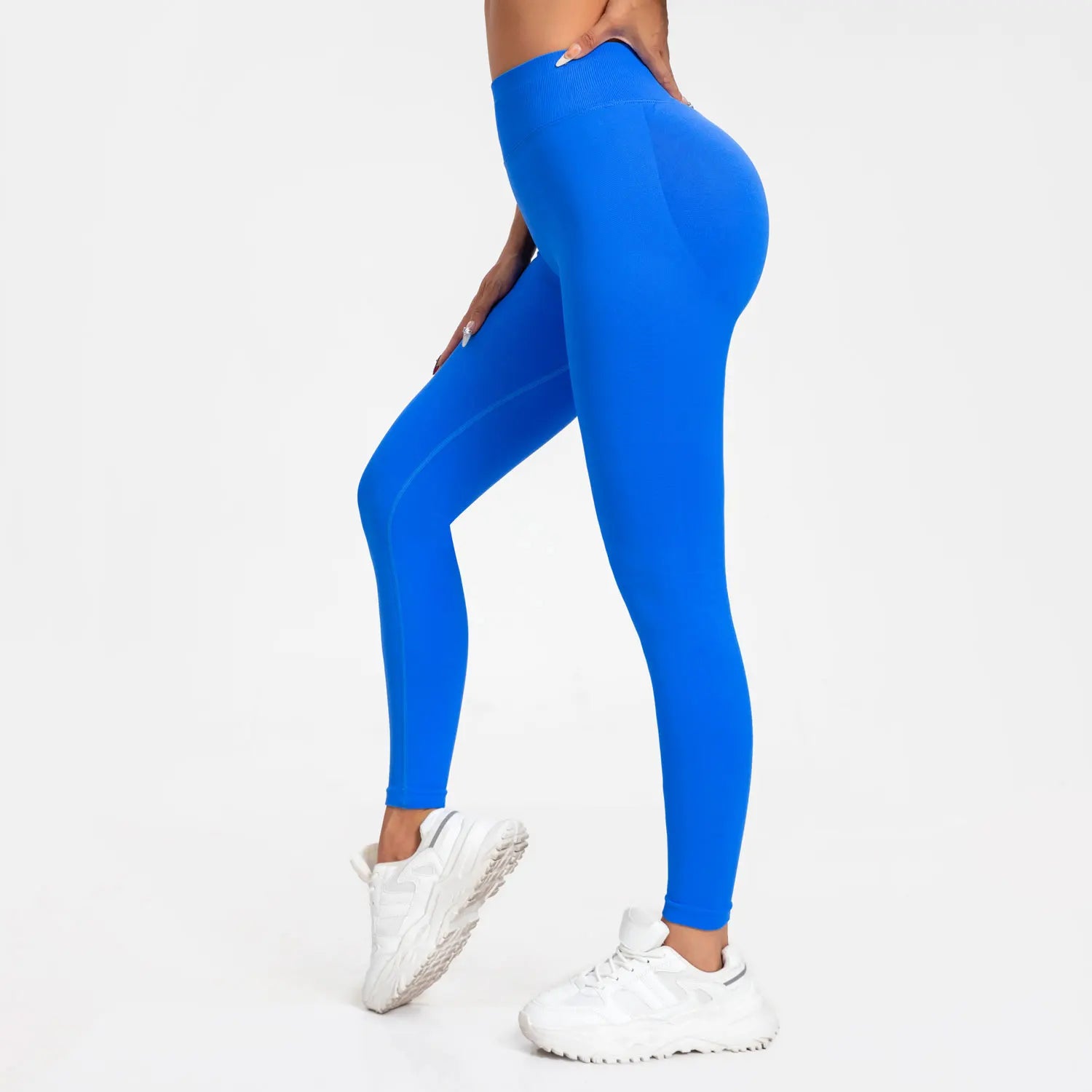 Veyra Active™ Impact Seamless Scrunch Leggings | Low Ribbed Waistband Glute-Shaping Yoga Pants